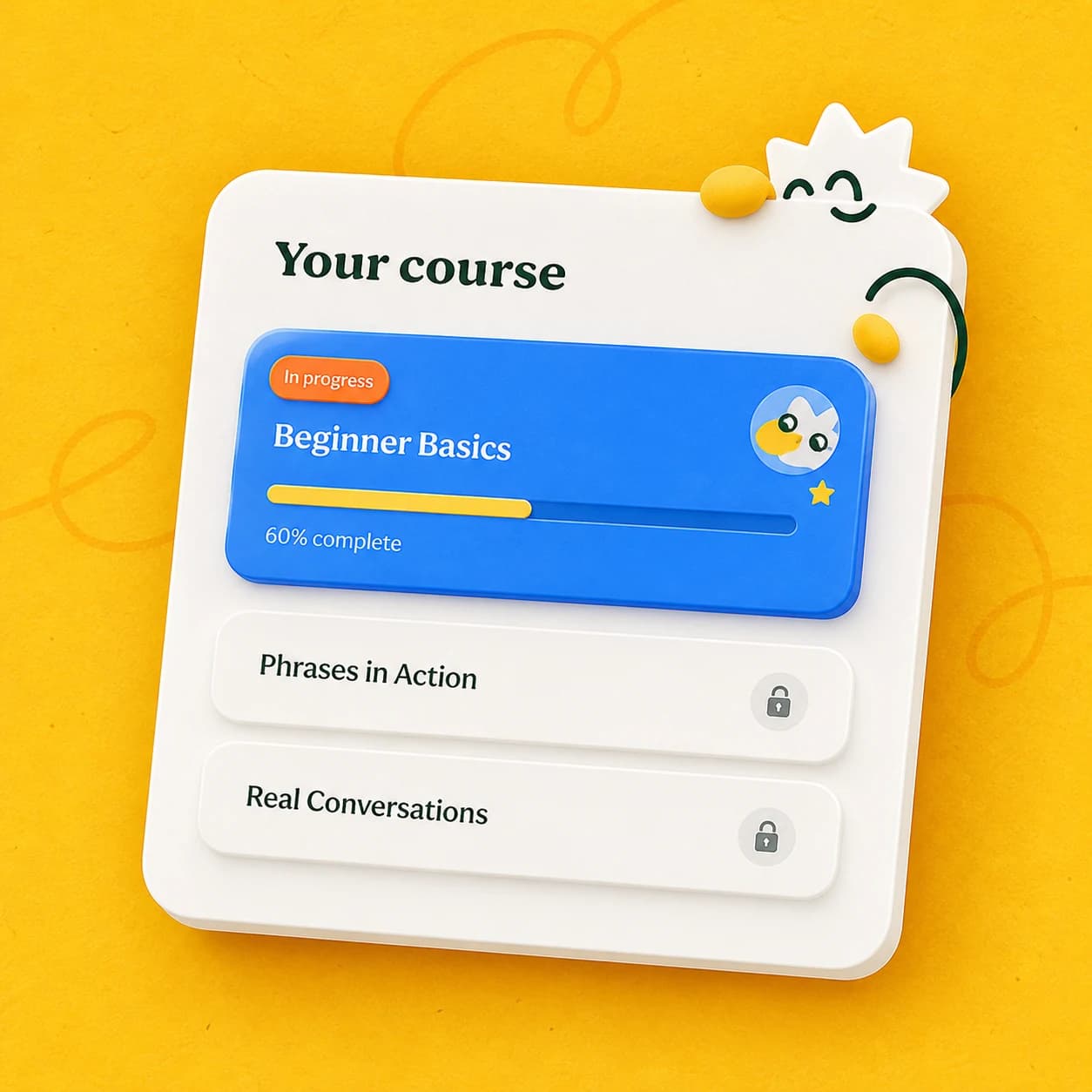 A personalized POLYPRO course and progress roadmap